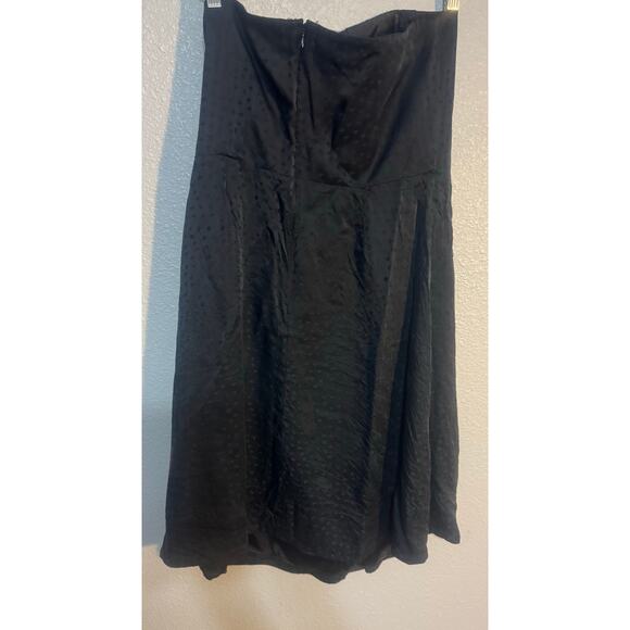 White House Black Market Strapless Black Dress Sz 14 Party Wedding cocktail Chic - Picture 3 of 5